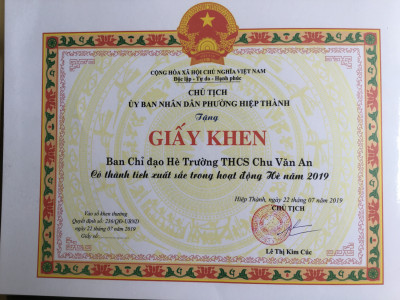 Tổng kết hoạt động hè năm học 2018 - 2019