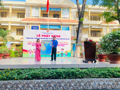 Lễ phát động phong trào “Thiếu nhi Thủ Dầu Một thi đua làm theo 5 điều Bác Hồ dạy” và triển khai các hoạt động nổi bật của Liên đội Trường THCS Chu Văn An, thành phố Thủ Dầu Một, tỉnh Bình Dương