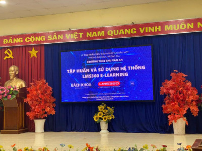 Trường THCS Chu Văn An, thành phố Thủ Dầu Một, tỉnh Bình Dương tham gia lớp tập huấn và sử dụng hệ thống LMS 360 E-Learning – Bài giảng tương tác năm học 2024 - 2025