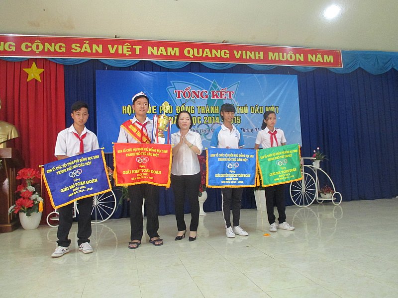 Trường đạt giải nhất toàn đoàn Hội khỏe phù đổng cấp Thành phố