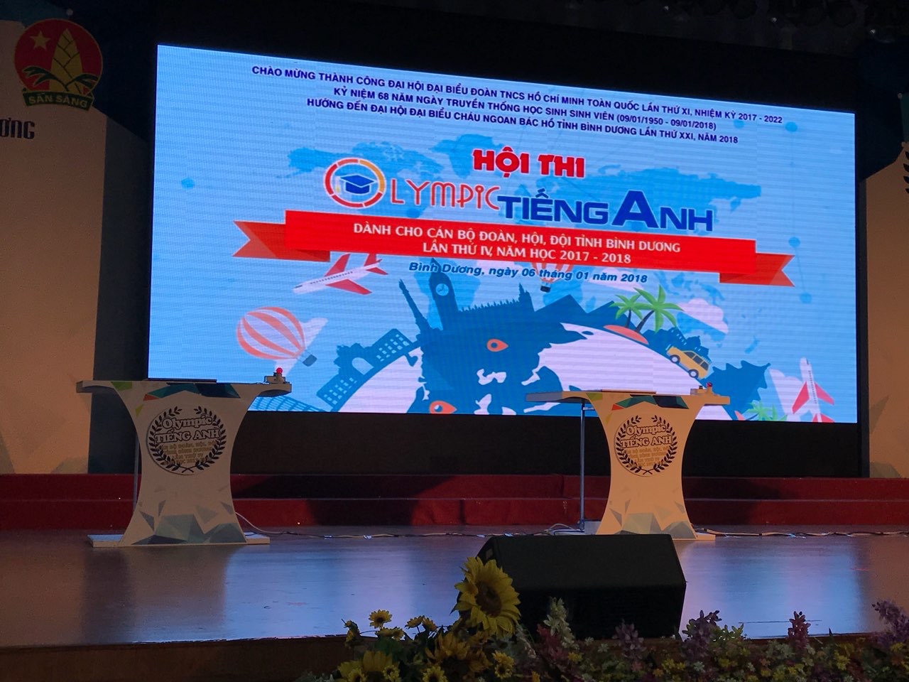 Hội thi Olympic Tiếng Anh dành cho cán bộ Đoàn - Hội - Đội tỉnh Bình Dương, lần IV