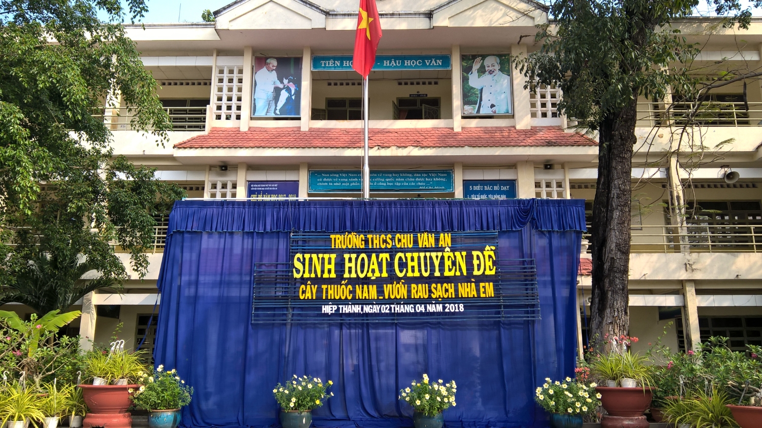 Sinh hoạt chuyên đề: " Cây thuốc nam - Vườn rau sạch nhà em". Tổ Hoá - Sinh