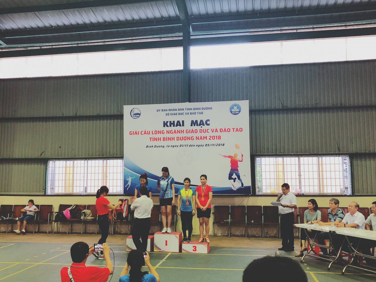 Giải cầu lông ngành GD ĐT tỉnh Bình Dương năm 2018