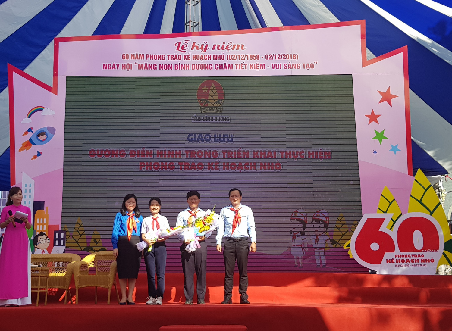 Lễ kỷ niệm 60 năm phong trào kế hoạch nhỏ - Ngày Hội " Măng non Bình Dương chăm tiết kiệm - Vui sáng tạo "