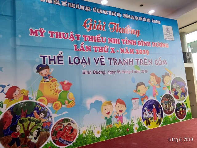 Giải thưởng Mỹ thuật thiếu nhi Tỉnh Bình Dương - Lần thứ X - Năm 2019