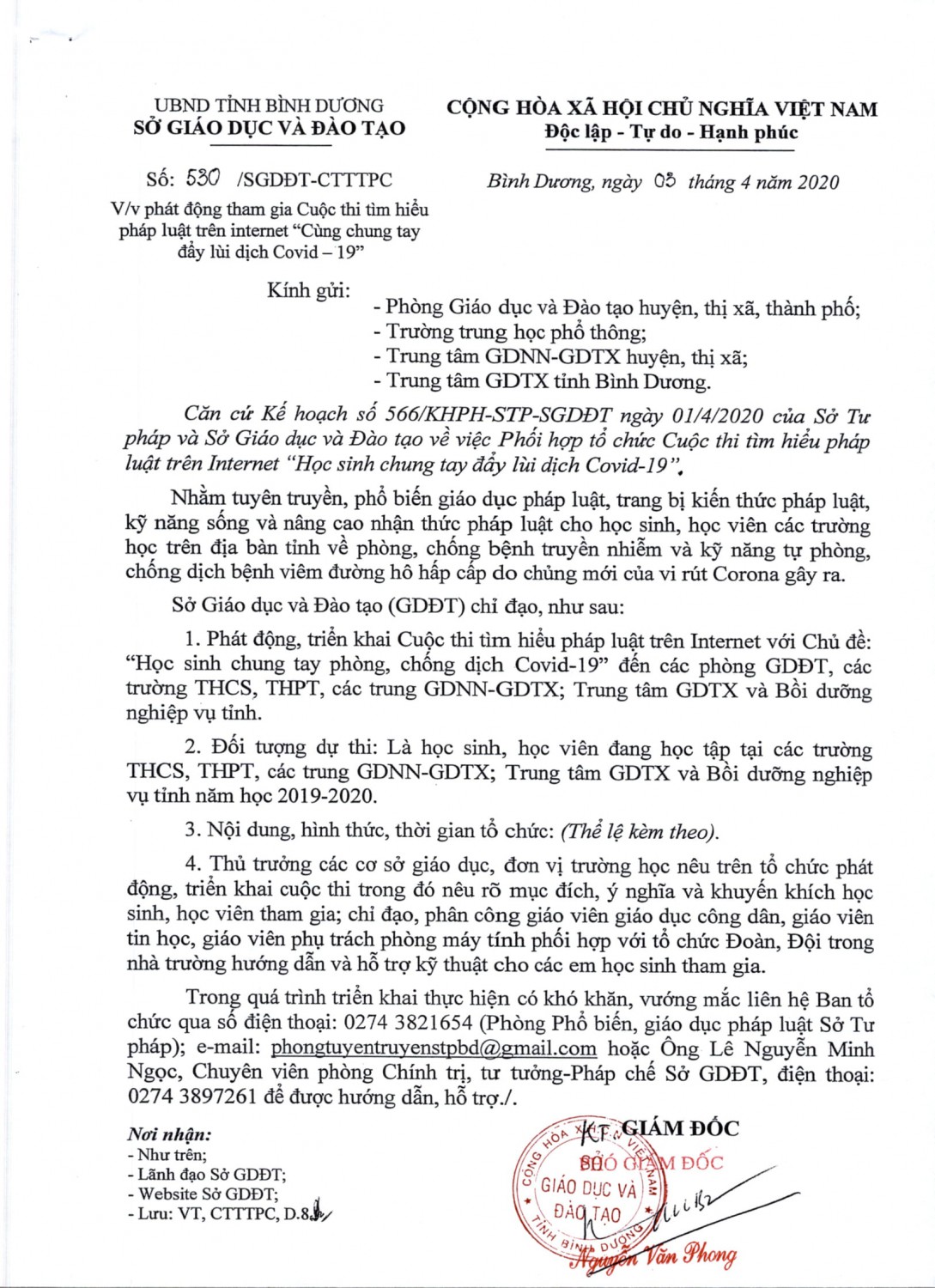 2020 04 03 530 SGDĐT CTTTPC Cuoc thi Hoc sinh chung tay phong chong dich Covid 19 1