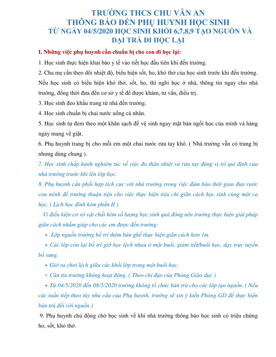 Thong bao den PHHS tu 04 5 2020 1