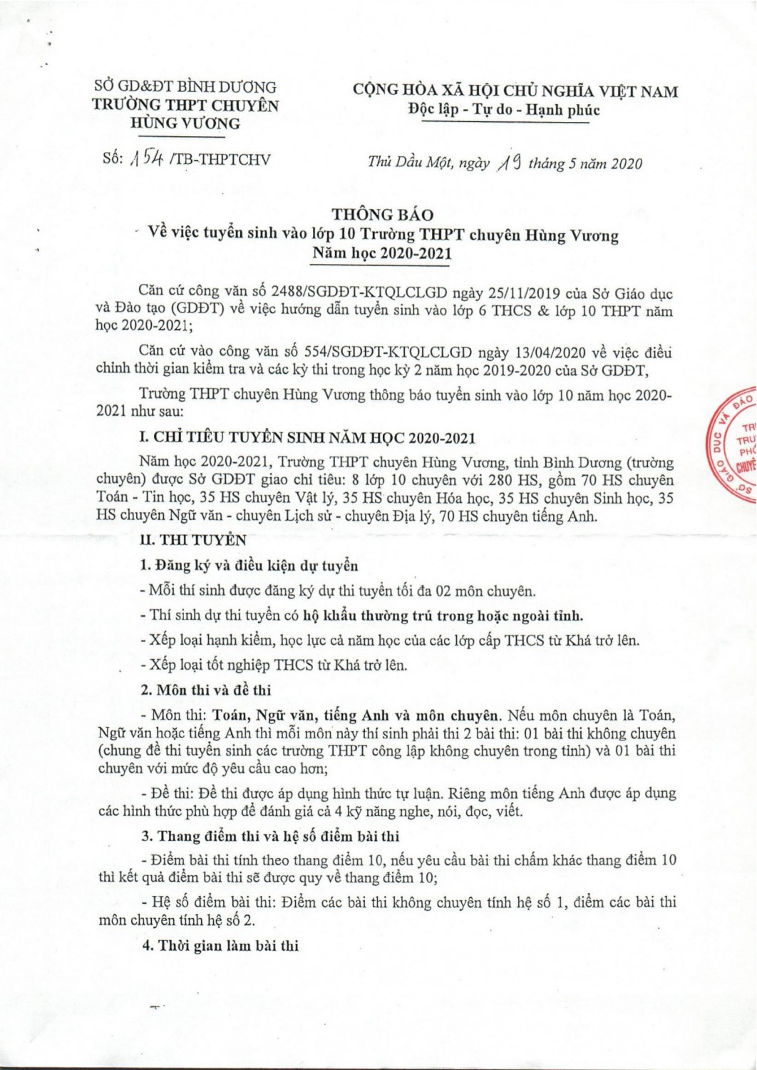 TB Tuyen sinh HV 2020 2021 1