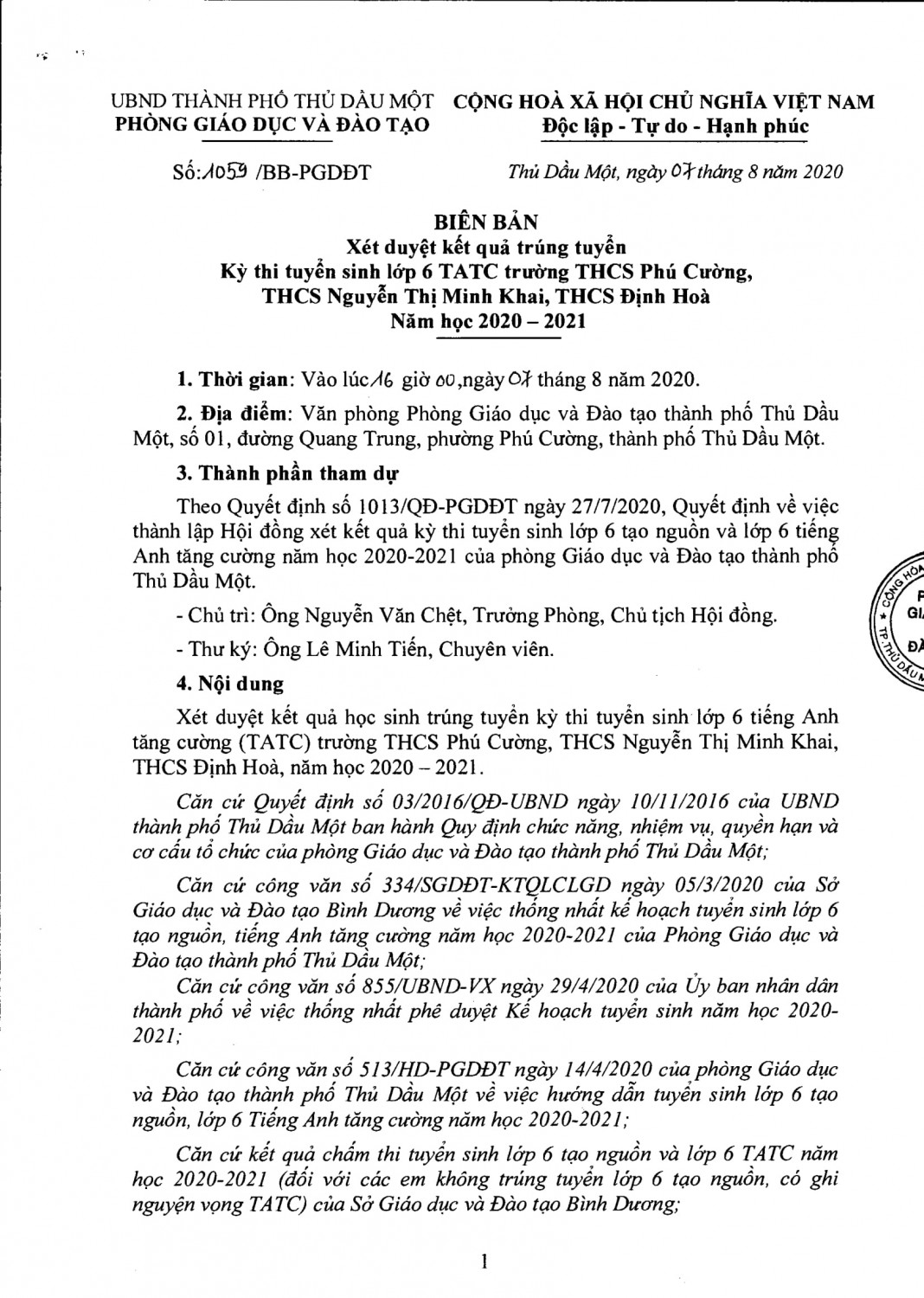 Van ban di 1059 BB TATC 07 08 2020 1
