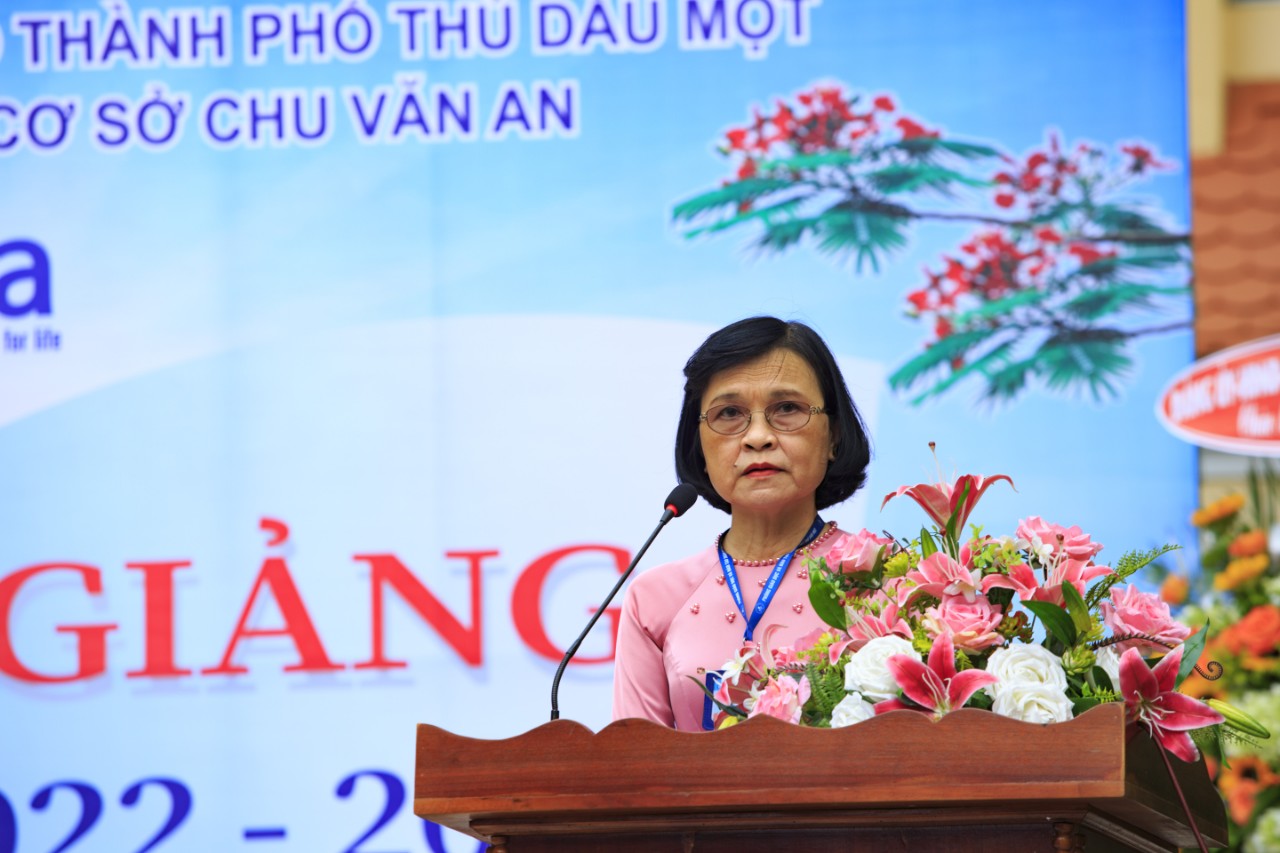 Trường THCS Chu Văn An, thành phố Thủ Dầu Một, tỉnh Bình Dương Khai giảng năm học mới 2022 - 2023