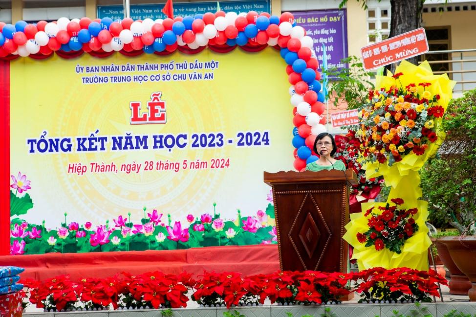 Trường THCS Chu Văn An, thành phố Thủ Dầu Một tỉnh Bình Dương Tổng kết năm học 2023 – 2024